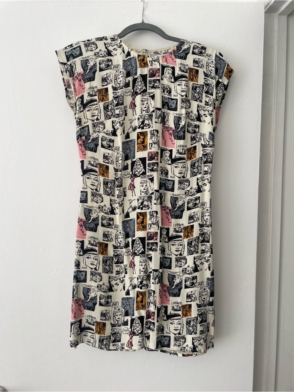 Reformation Newspaper Print Mini Dress